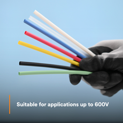 3M 3M 7100030001 Thin Wall Heat Shrink Tubing 600 VAC 100 ft Black