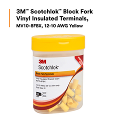 3M 3M 7000133342 Block Fork Vinyl Insulated, 50/bottle, MV10-8FBX