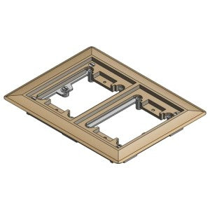 ABB ABB 642-P-CACB Brass Carpet Activation Kit Flush Service 2-Gang