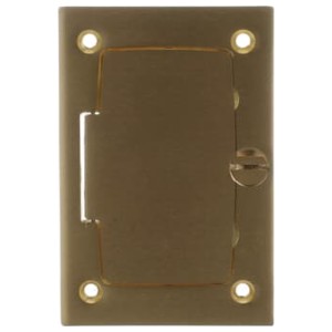 ABB ABB P64-GFCI Brass GFCI Floor Box Cover