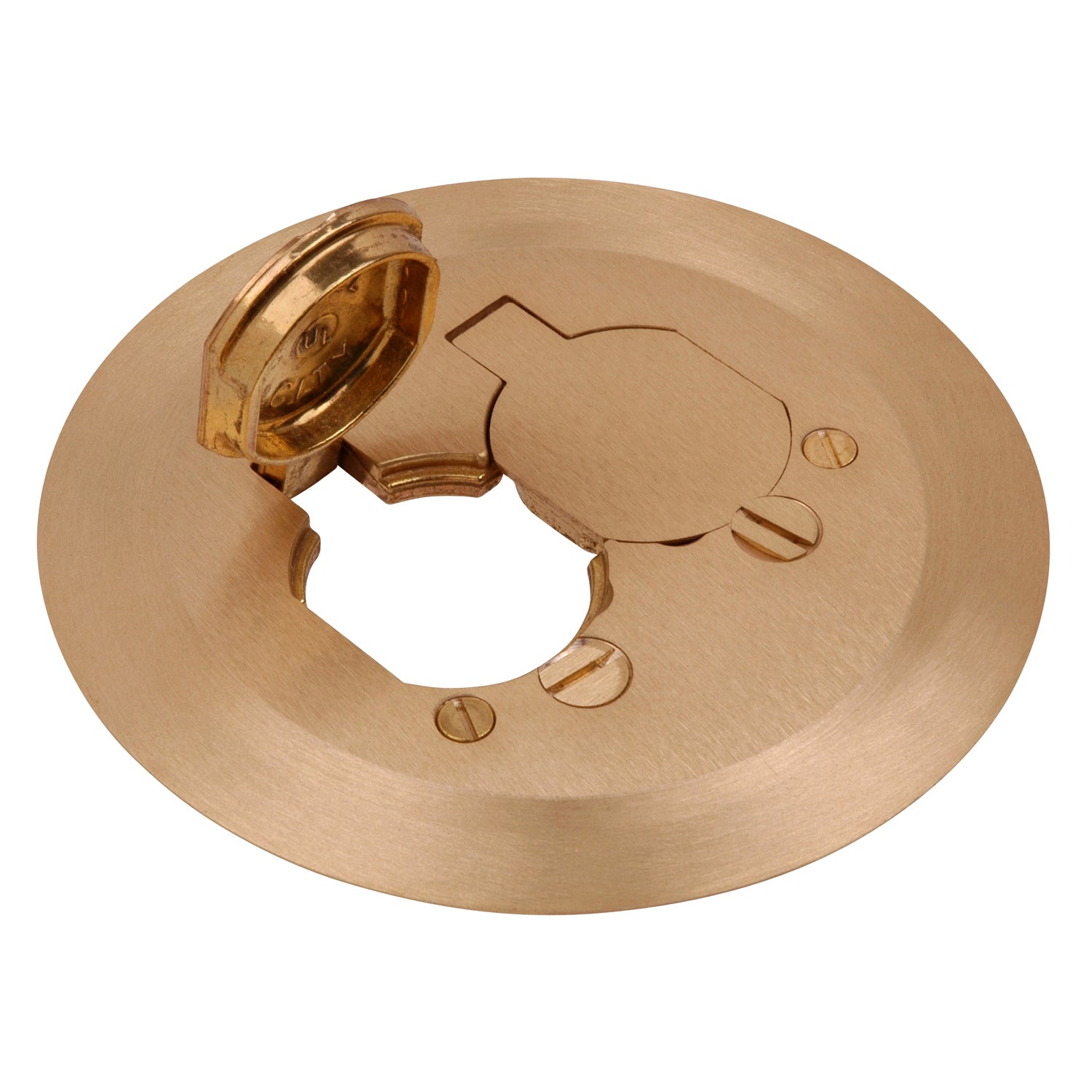 ABB ABB P-60-CACP Steel City P-60-CACP 1-Piece Brass Carpet Cover Plate