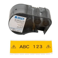 BRADY Brady MC-1500-595-YL-BK Label Maker Cartridge 25 ft L x 1-1/2 in W