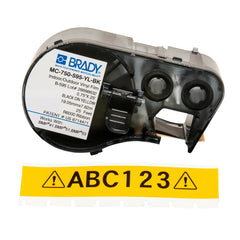 BRADY Brady MC-750-595-YL-BK M Series Label Maker Cartridge 25 ft L x 3/4 in W