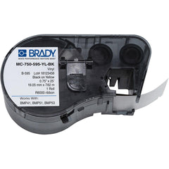 BRADY Brady MC-750-595-YL-BK M Series Label Maker Cartridge 25 ft L x 3/4 in W