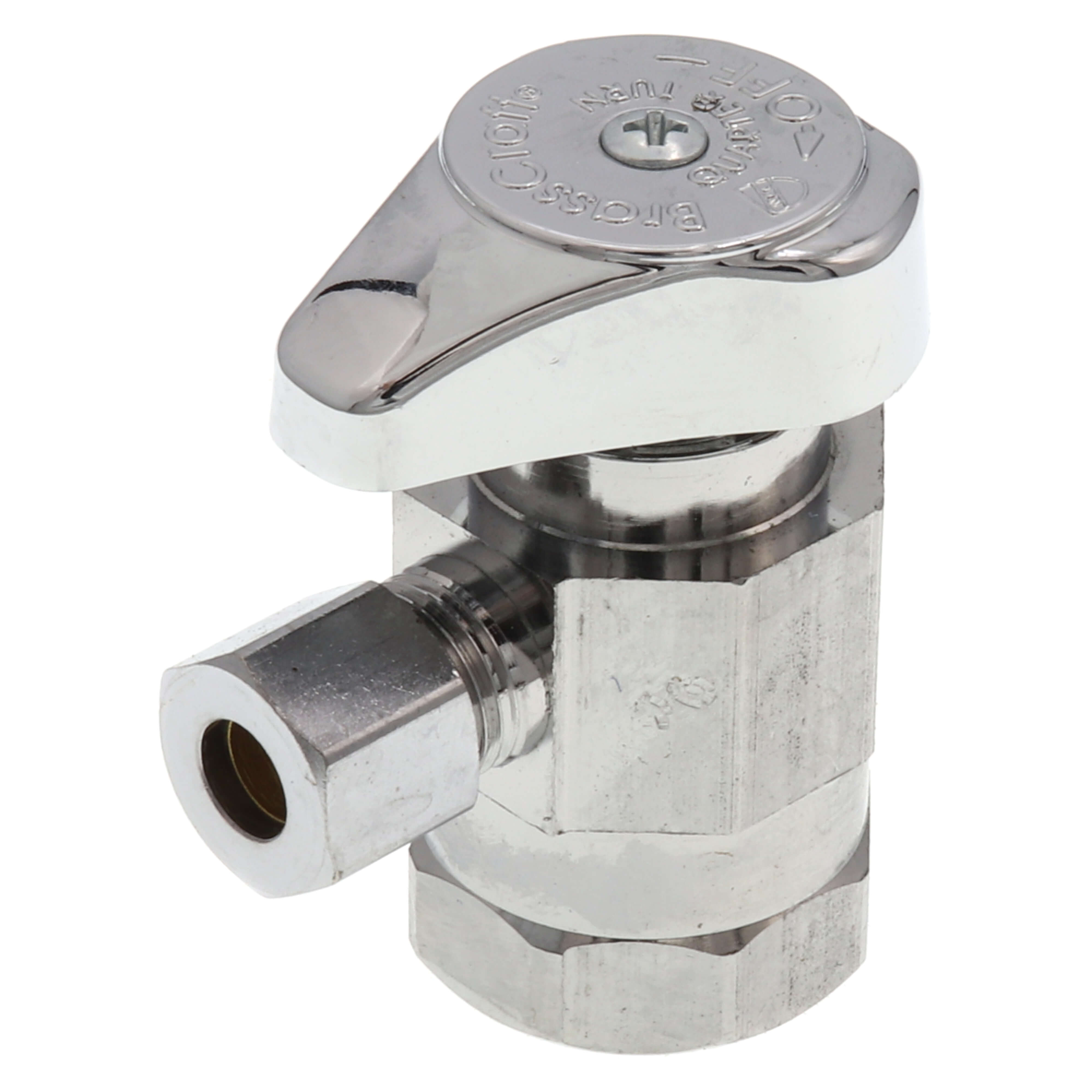 BRASSCRAFT BrassCraft G2R07XC Angle Supply Stop Valve 1/2 x 1/4 in