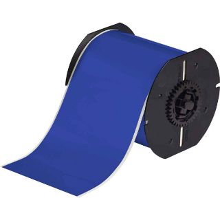 BRADY Brady B30C-4000-595-BL Vinyl Labels, 4 W x 100 L, Blue