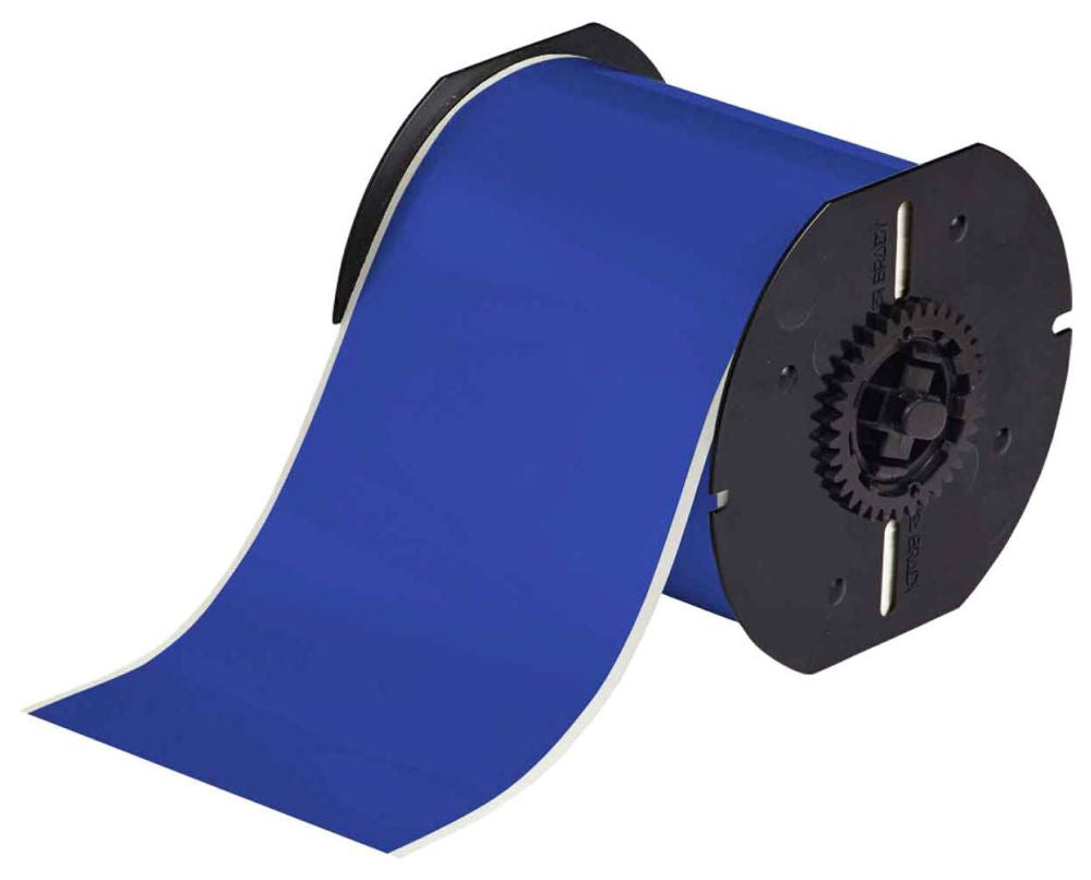 BRADY Brady B30C-4000-595-BL Vinyl Labels, 4 W x 100 L, Blue