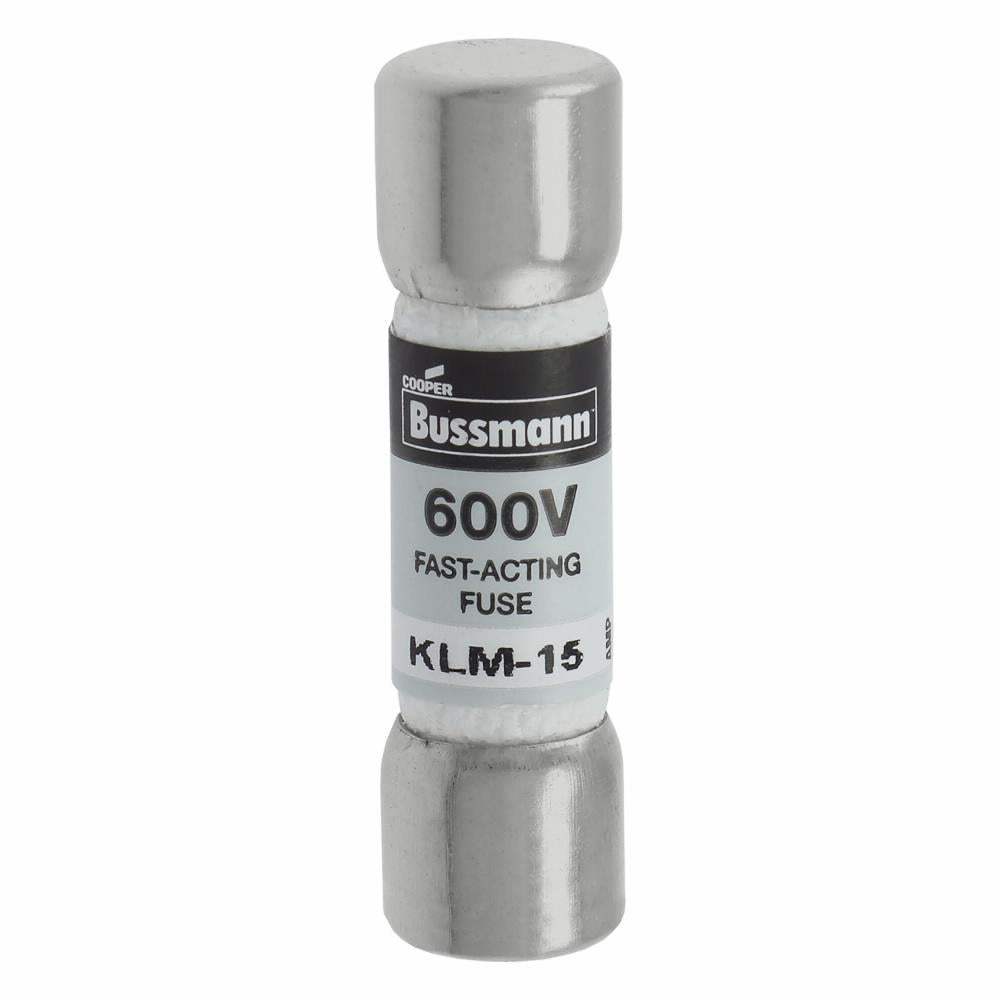 EATON Bussmann KLM-15 Fast Acting Fuse 15 A 600 VAC/VDC 100/50 kAIC