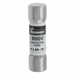 EATON Bussmann KLM-15 Fast Acting Fuse 15 A 600 VAC/VDC 100/50 kAIC