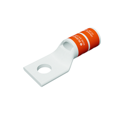 BURNDY Burndy YA27L3 3/0 AWG CU, One Hole, 5/16 Stud Size, Standard Barrel, Inspection Window, Internal Chamfer, Tin Plated