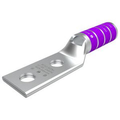 BURNDY Burndy YAZ282TC38 4/0 AWG CU, Two Hole, 3/8 Stud Size, 1 Hole Spacing, Long Barrel, Inspection Window Internal Chamfer