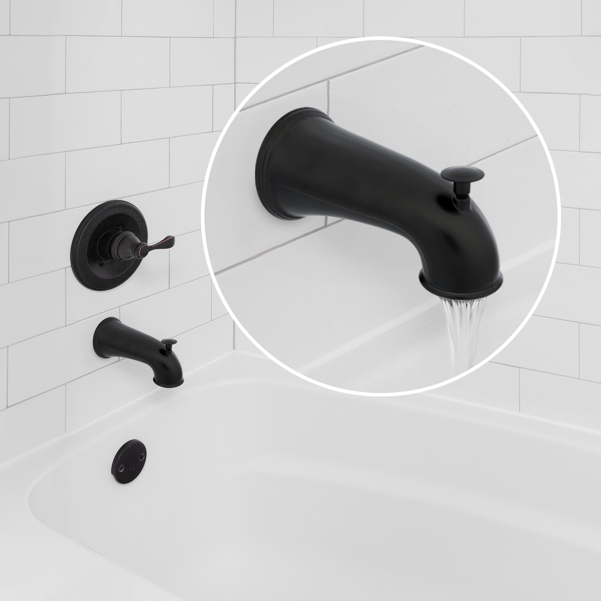 DANCO DANCO 10317 Decorative Tub Spout with Pull-Up Diverter Oil Rubbed Bronze