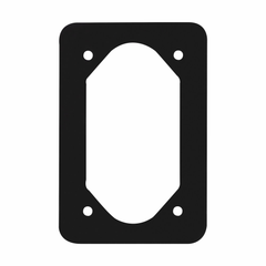 EATON Crouse-Hinds GASK91 Neoprene 1-Gang Device Box Gasket