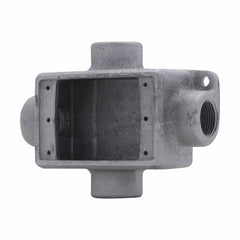 EATON Crouse-Hinds FSX1 4-Entry Shallow Device Box with Mounting Lug and Ground Screw