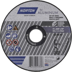 NORTON Norton 66252849369 Aluminum Oxide Cut-off Wheel 5 in