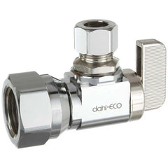 DAHL Dahl Valve 611-53-31-LNS mini-ball eco 1/2 in. FIP x 3/8 in. Compression Brass Angle Supply Stop Valve without Compression Nut Lead Free