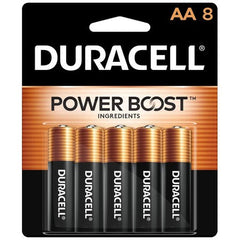 DURACELL Duracell MN1500B8Z Coppertop AA Alkaline Battery 1.5V DC (8 pk)