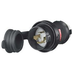 WATERTIGHT SAFETY Watertight Safety Shroud HBL2731SW Twist-Lock Watertight Safety-Shroud Male Plug 30A 3-Phase Delta 480V AC 3-Pole 4-Wire Grounding NEMA L16-30P