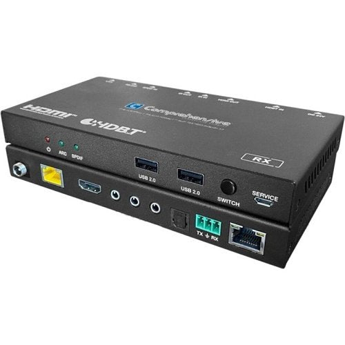 TRENDNET Comprehensive CHE-HDBT255U HDBaseT Series 4K60 18G HDMI Extender Kit, USB, Audio, LAN, RS232 up to 330' (100m)