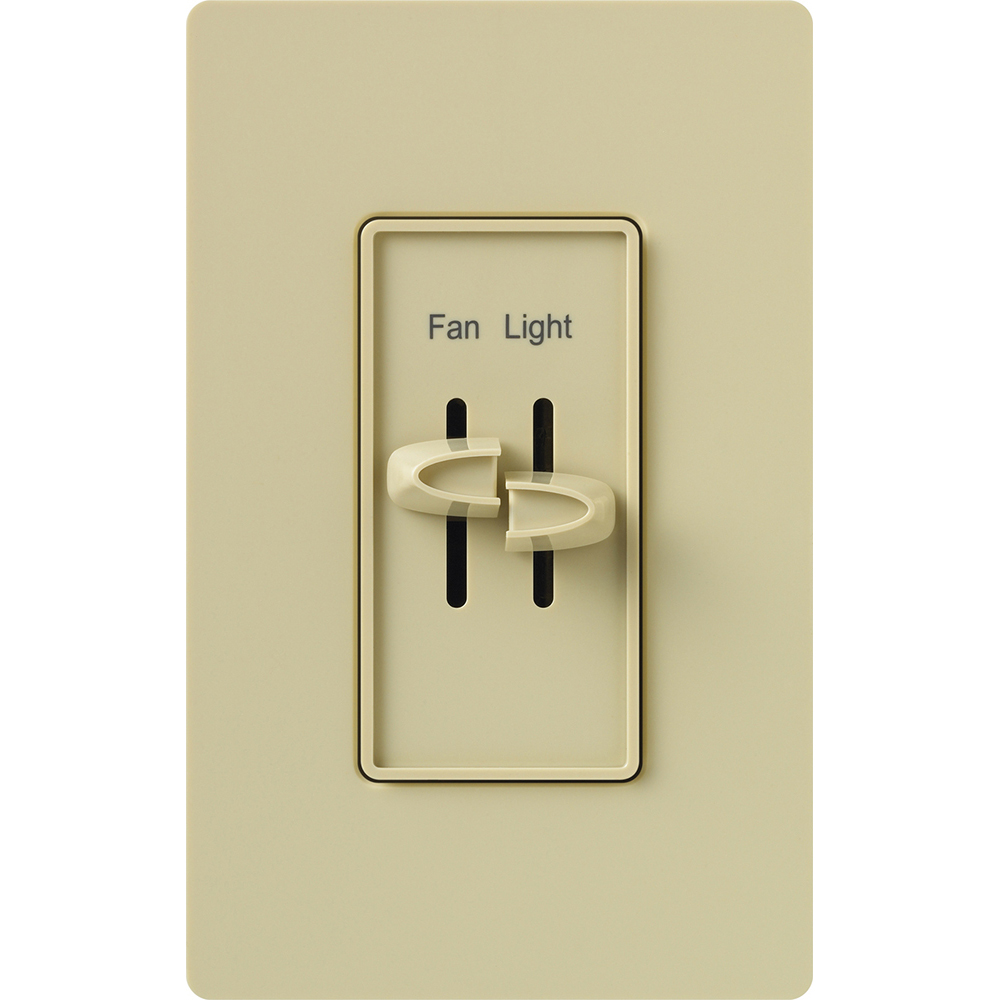 SKYLARK Skylark S2-LFSQ-IV 1-Pole Dual Designer Fan Control/Dimmer Switch 120 VAC 1.5 A 300 W