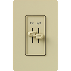 SKYLARK Skylark S2-LFSQ-IV 1-Pole Dual Designer Fan Control/Dimmer Switch 120 VAC 1.5 A 300 W