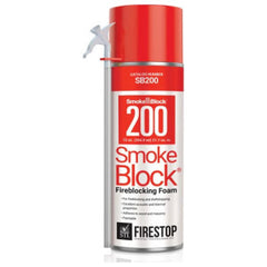 SMOKEBLOCK SmokeBlock SB200 Fireblock Foam Salmon Pink/Red 22 cu. in.