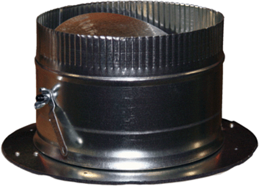 Snappy 1686 Sheet Metal Takeoff, 6 26 Gauge Round w/Damper for Flat D