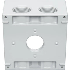 TEDDICO Teddico DTB-100V BWF DTB-100V Two Gang Deep Weatherproof Box, 5 1 HUBS