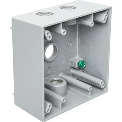 TEDDICO Teddico TGB-54V BWF TGB-54V 2-Gang Weatherproof Outlet Box 4.5 Holes
