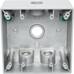 TEDDICO Teddico TGB-54V BWF TGB-54V 2-Gang Weatherproof Outlet Box 4.5 Holes