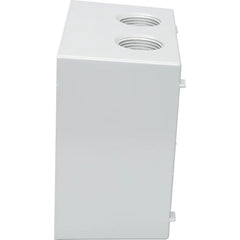 TEDDICO Teddico DTB-75V BWF DTB-75V Deep Two Gang Outlet Box with 5 Threaded Outlets