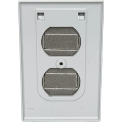 TEDDICO Teddico FCL-62V BWF Single-Gang Vertical Cover Duplex Receptacles