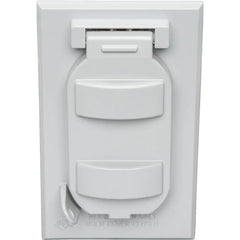 TEDDICO Teddico FCL-62V BWF Single-Gang Vertical Cover Duplex Receptacles
