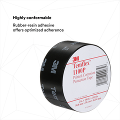 3M Temflex 7000132166 3M 1100-PRINTED-2x100FT Corrosion Protection Tape