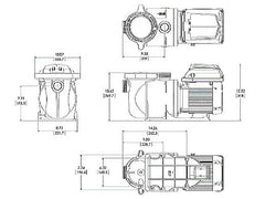 PENTAIR Pentair 343001 Sta-Rite SuperMax VS Variable Speed Pool Pump 1-1/2 HP | 1 Phase 115/208-230V