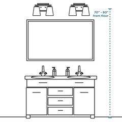 PROGRESS Progress P2009-09 Adorn Collection Two-Light Brushed Nickel Etched Glass Traditional Bath Vanity Light