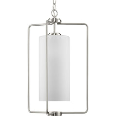 PROGRESS Progress P500333-009 Merry Collection One-Light Brushed Nickel 15 Inch Pendant Light
