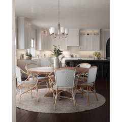 PROGRESS Progress P4441-09 Gather Collection Five-Light Nickel Etched Glass Traditional Chandelier Light