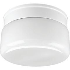 PROGRESS Progress P3518-30 Two-Light White Glass 8-3/4 Close-to-Ceiling