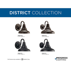 PROGRESS Progress P5622-20 District Collection One-Light Medium Wall Lantern