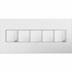 ON-Q BY LEGRAND On-Q AWP1G3WH4 1-Gang-Plus Screwless Wall Plate with Microban