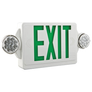 LITHONIA Lithonia LHQMLEDGM6 Quantum Emergency/Exit Combo LED Single Face