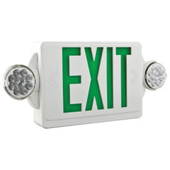 LITHONIA Lithonia LHQMLEDGM6 Quantum Emergency/Exit Combo LED Single Face