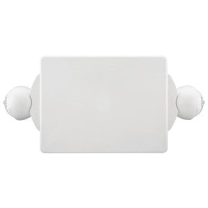 LITHONIA Lithonia LHQMLEDRHOM6 Quantum® Emergency/Exit Combo LED Single Face White Housing Red Letters High Output Ni-Cad Battery Dual Heads