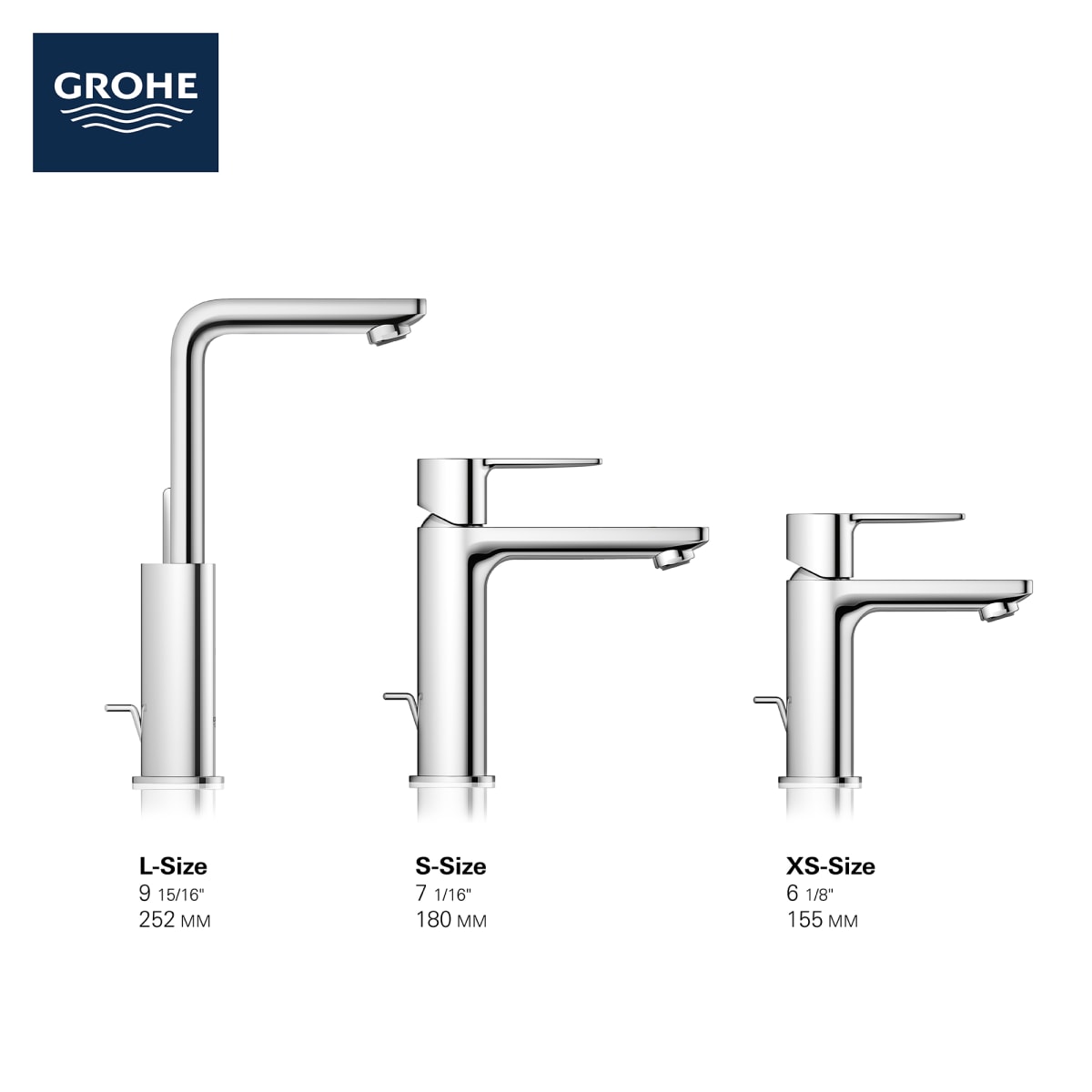 GROHE Grohe 23794GNA Single Hole Single-Handle S-Size Bathroom Faucet 1.2 GPM