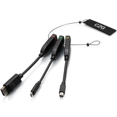C2G BY LEGRAND C2G by Legrand C2G30028 Universal 4K HDMI Dongle Adapter Ring with Color Coded Mini DisplayPort and USB-C