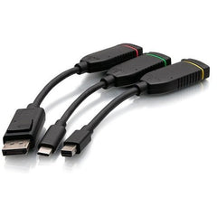 C2G BY LEGRAND C2G by Legrand C2G30028 Universal 4K HDMI Dongle Adapter Ring with Color Coded Mini DisplayPort and USB-C