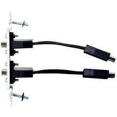 C2G BY LEGRAND C2G CG39875 Dual HDMI Pass Through Decorative Wall Plate, Aluminum