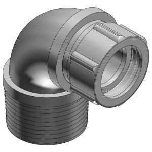 ABB ABB 2285 Cord and Cable Connector Strain Relief Cord Connector Threaded 90 Degree Malleable Iron 2 in