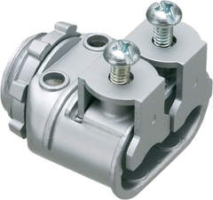 ARLINGTON Arlington SG3838 Duplex Saddle Grip Connector 3/8 in Trade 1/2 in Knockout